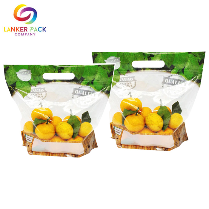 Pochette transparente en plastique flexible pour fruits